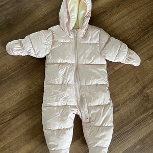 Baby Snow Suit, pale pink